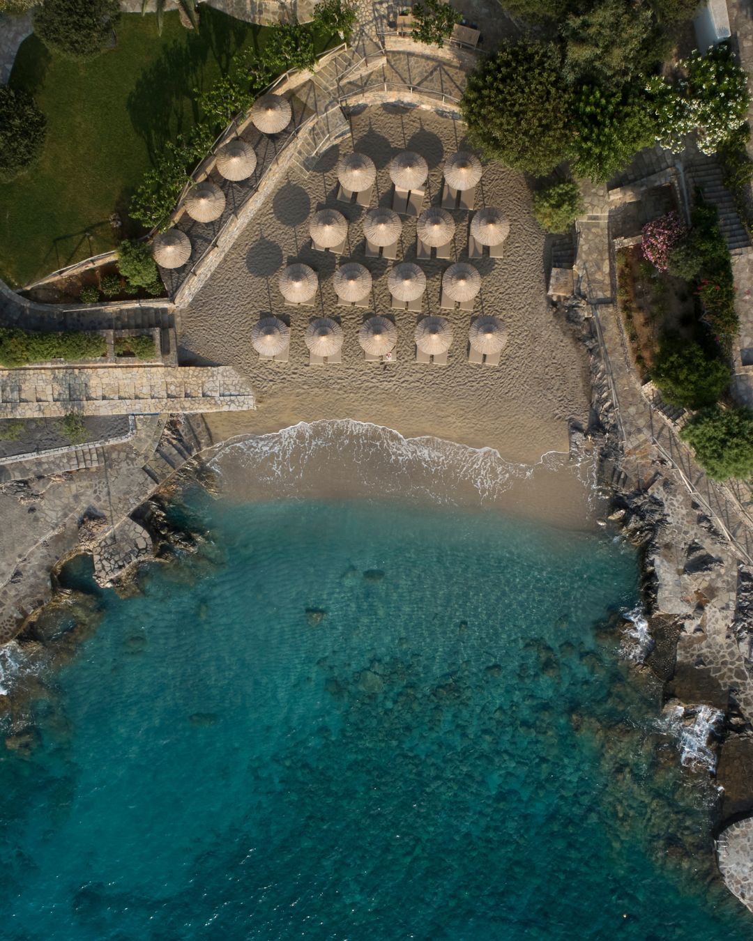 Private Beach Aerial